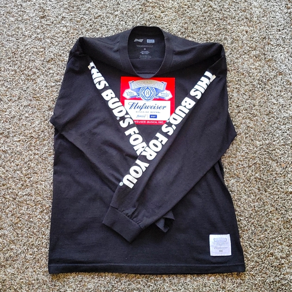 Long Sleve (Mens Med) Huf X Budweiser